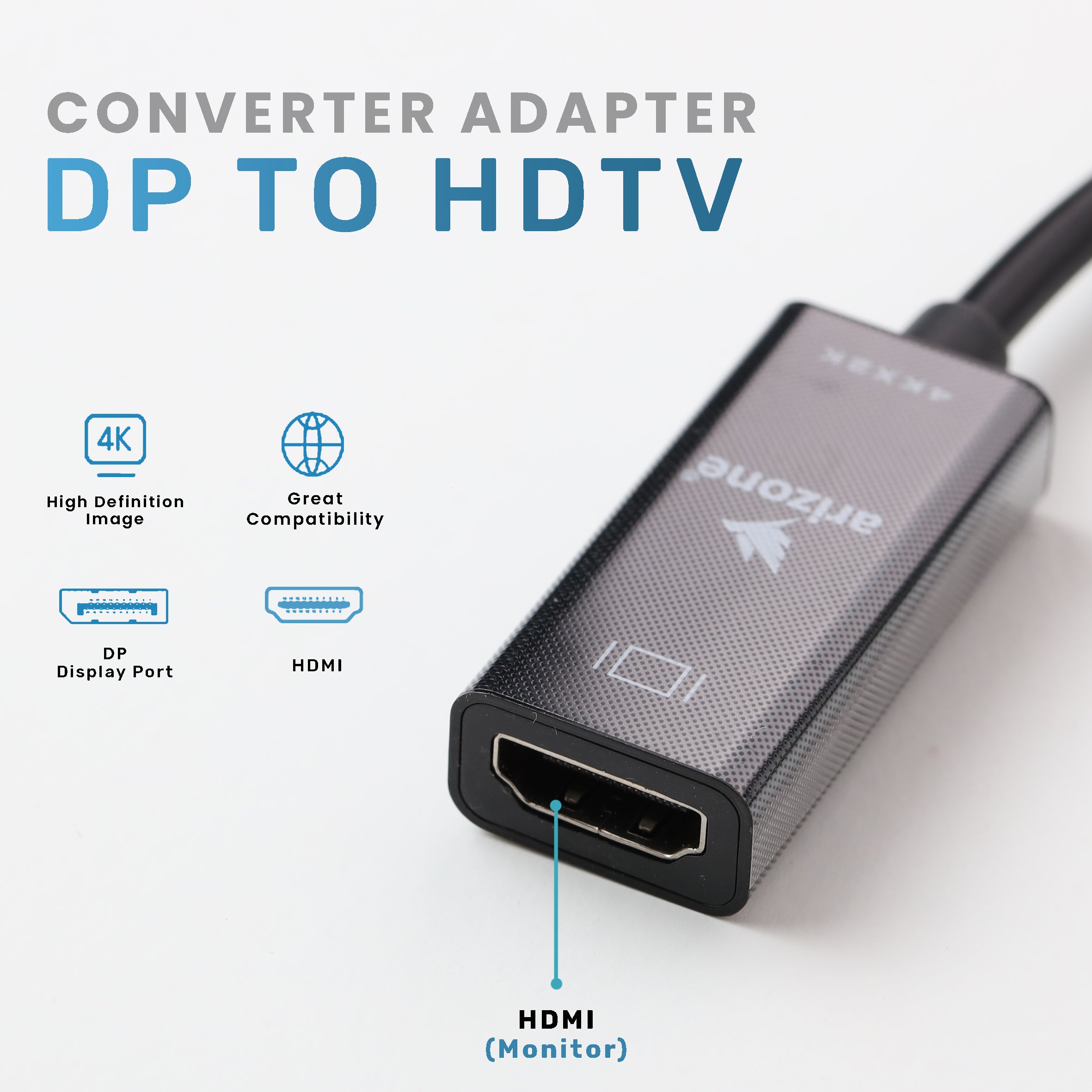 محول أريزونا DP إلى HDTV