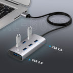 موزع USB Arizone® XL-6030 (موزع 7 منافذ) 1*USB 3.0/6*USB 2.0