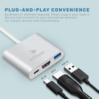 محول أريزون من النوع C إلى HDTV+USB3.0+PD