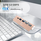 موزع USB T-3608 من Arizone® (موزع بخمسة منافذ) 1*USB 3.0/3*USB 2.0/1*USB-C