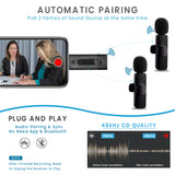 Arizone® Wireless Microphone, Dual Portable Handheld Dynamic Karaoke Mic with Rechargeable Receiver, Cordless Karaoke System for PA System, Speaker, Amplifier, Family Party, Singing, Meeting