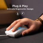 Arizone Wired Mouse with Honeycomb Lightweight Design and Adjustable DPI – USB Gaming Mouse for Laptop and PC