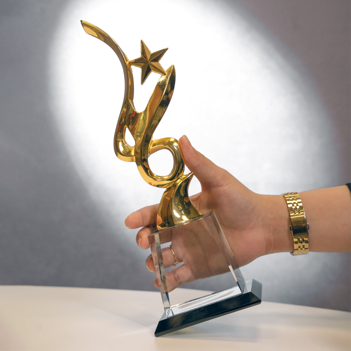 High-end Metal Five-pointed Star Trophy