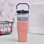 STAINLESS STEEL DOUBLE LAYER TRAVEL MUG