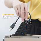 موزع USB Arizone® XL-5067 (4 منافذ) 1*USB 3.0/3*USB 2.0