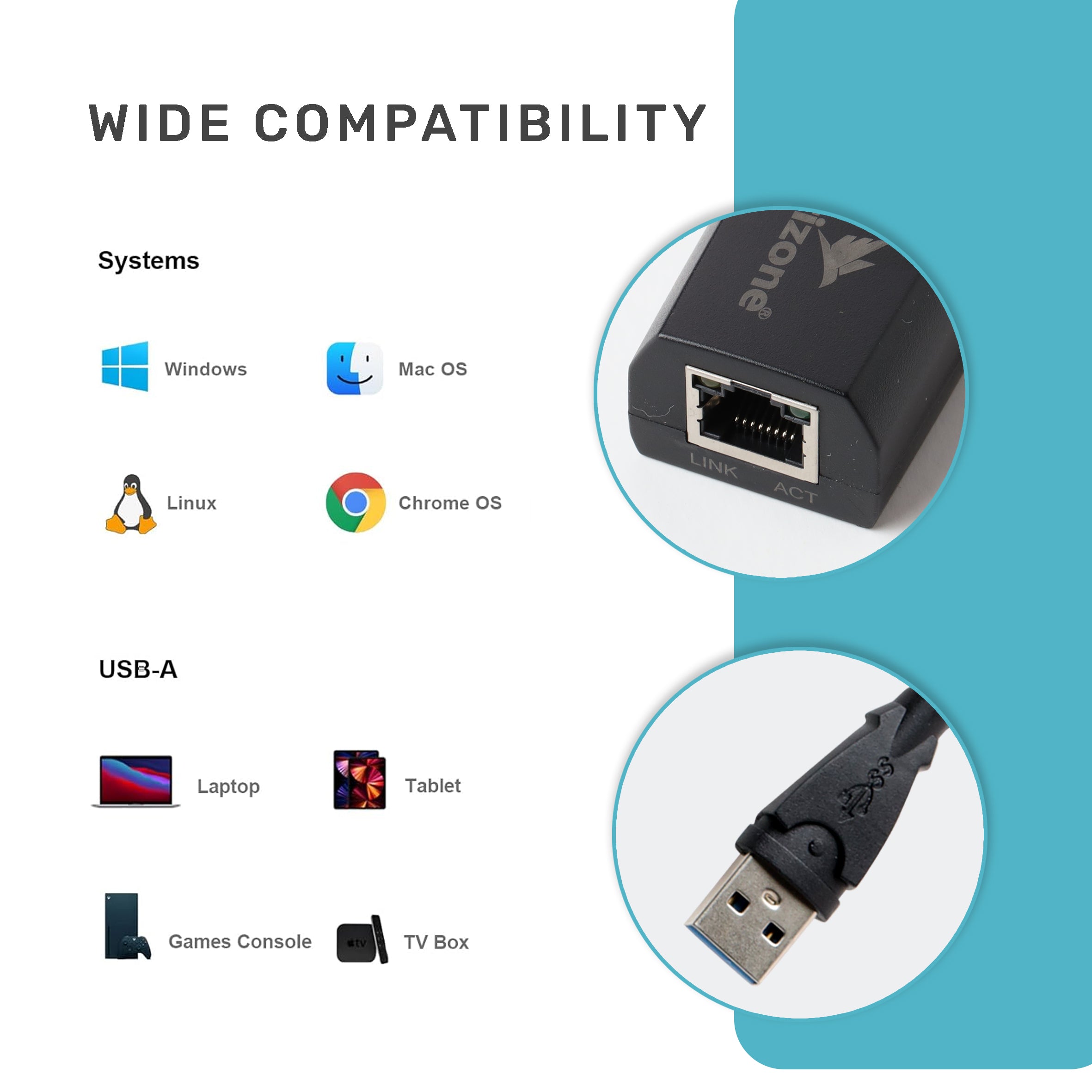 محول أريزون USB3.0 إلى بطاقة شبكة جيجابت