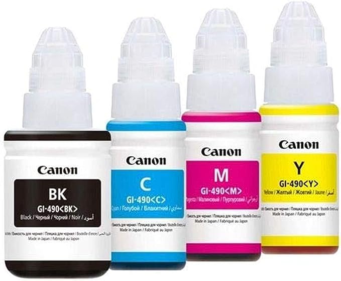 canon ink 4 color 490 for printer canon g1400-2400-3400 Main image
