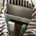 STRIPPED TOTE BAG - 4 COLORS