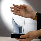 Glass Trophy Corporate Events Souvenirs Award