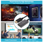 محول ARIZONE DisplayPort إلى HDMI 4K، (2K 60Hz، 1080p 120HZ) محول شاشة DP إلى HDMI عالي السرعة