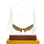 Solid Wood Trophy Base Crystal Trophy