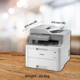 Brother Wireless All in One Printer, DCP-L3551CDW, with Advanced LED Color Laser Print, Duplex & Mobile Printing, Network Connectivity, High Yield Ink Toner