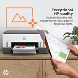 HP Smart Tank 670 All-in-One Printer, Print, Scan, Copy, Wireless, Scan to PDF, Fast two-sided printing, Up to 18,000 black or 8,000 color pages - White/Grey [6UU48A]