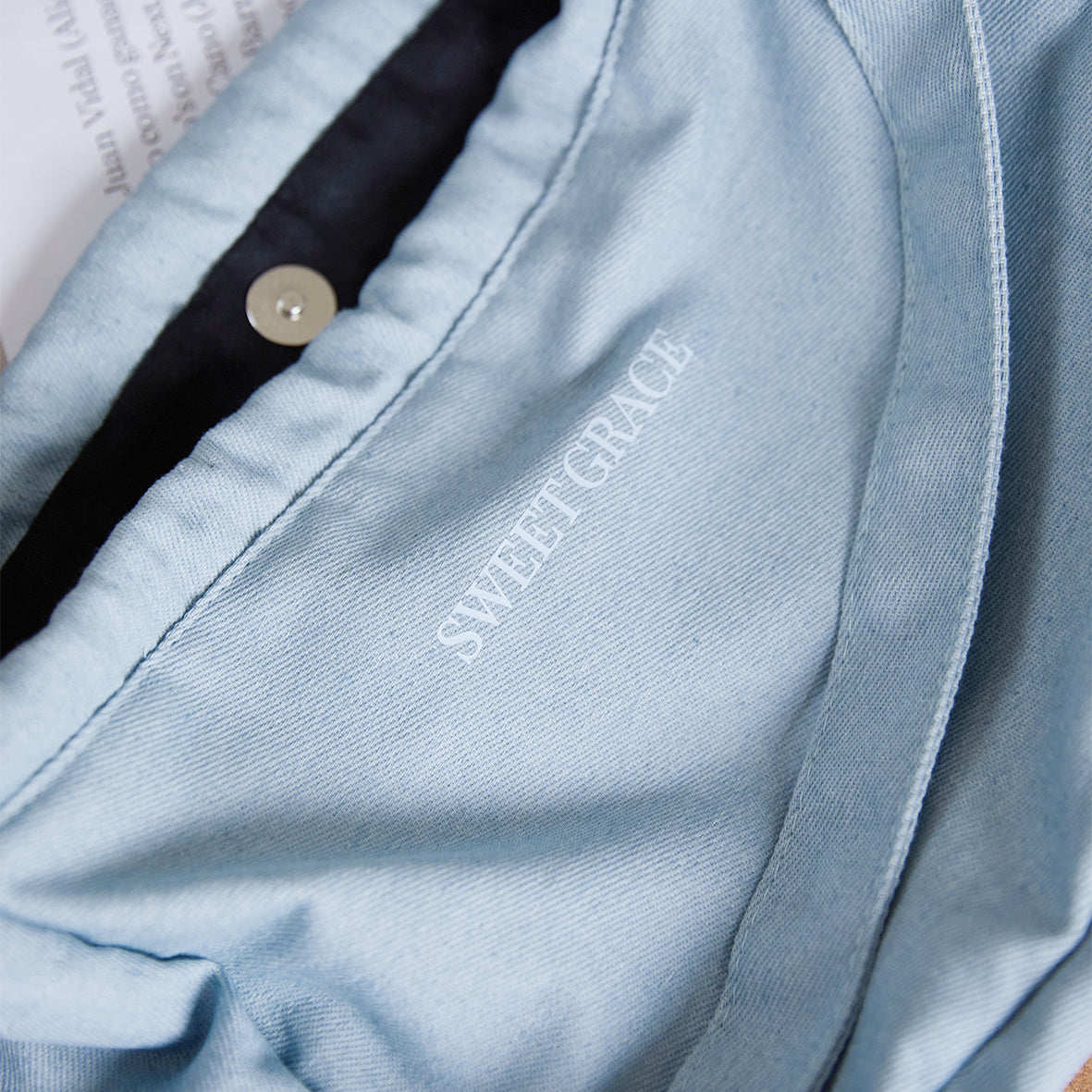 DENIM DRAWSRING POCKETS