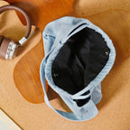 DENIM DRAWSRING POCKETS