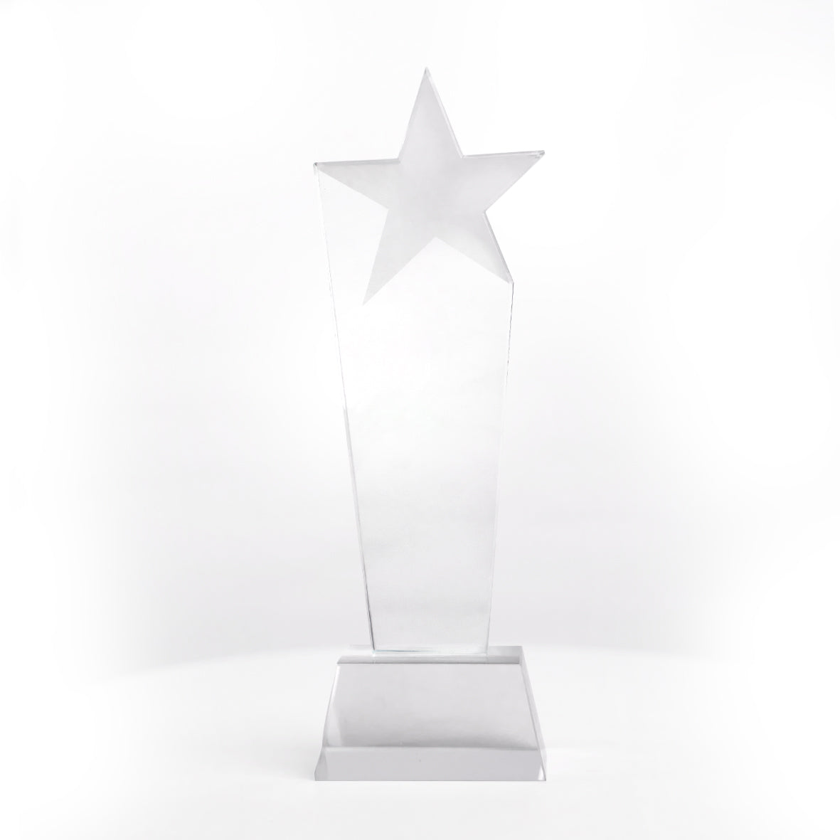 Crystal Trophy Award - Custom Glass Star Shape Award
