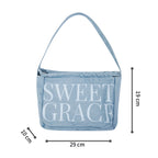 DENIM DRAWSRING POCKETS