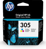 HP, 305 خرطوشة حبر أصلية ثلاثية الألوان 
3YM60AE