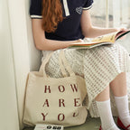 LETTER ANGLED ZIPPER BAG