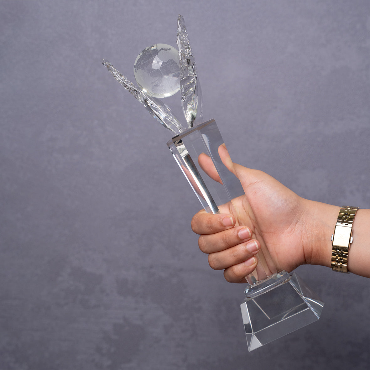 Crystal trophy - sports shooting designs