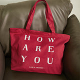 LETTER ANGLED ZIPPER BAG