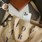 LETTER ANGLED ZIPPER BAG