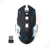 ARIZONE G501 Wireless Gaming Mouse with Lights 2.4 Ghz Rechargeable mouse, Durable & Silent Click