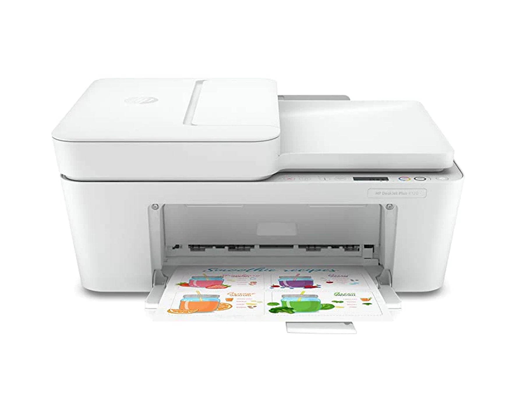 HP DeskJet Plus 4120 All-in-one Printer, Wireless, Print, Copy, Scan & Send mobile Fax - white [3XV14B] Main image