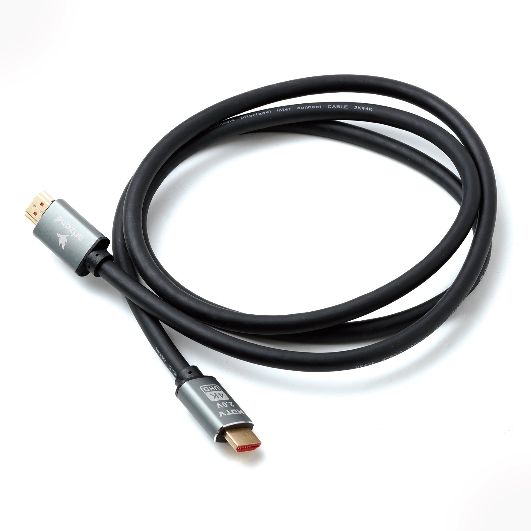 كابل Arizone HDMI 4K 19+1 1.5M BOX BLK 4K 1.5M عالي السرعة 18Gbps 4K@60Hz Ultra HDR 3D 4K HDMI إلى HDMI كابل فيديو مضفر متوافق مع MacBook Pro Playstation PS5/4 Switch TV Xbox Projector Laptop PC
