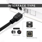 UP CABLE PRINTER USB 1.5M BLK