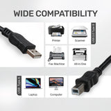 UP CABLE PRINTER USB 1.5M BLK