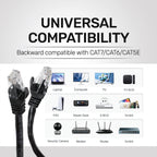 ARIZONE CABLE LAN UTP CAT6 5M BLK CAT6 Flat UTP Ethernet cable Network Cable RJ45 Patch LAN Cable