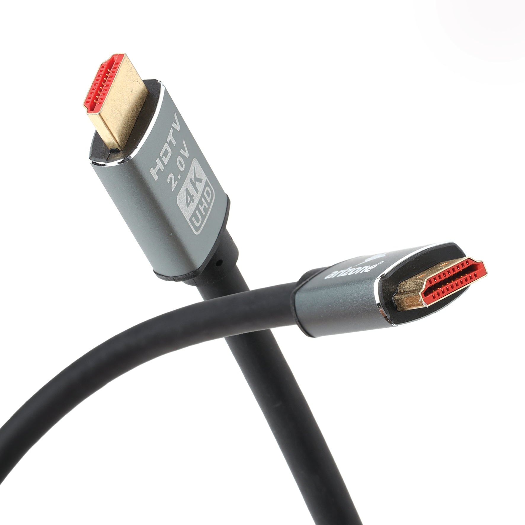 كابل Arizone HDMI 4K 19+1 1.5M BOX BLK 4K 1.5M عالي السرعة 18Gbps 4K@60Hz Ultra HDR 3D 4K HDMI إلى HDMI كابل فيديو مضفر متوافق مع MacBook Pro Playstation PS5/4 Switch TV Xbox Projector Laptop PC