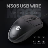 UP M305 Wired Mouse,Black  USB Wired Computer Mouse with Ergonomic Design