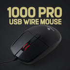 Arizone® USB 1000PRO Wired Mouse Ergonomic Office Mouse Optical Tracking