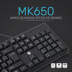 UP Wired Desktop MK-650 keyboard US+AR
