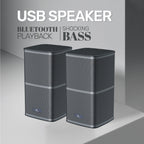 Arizone® Portable Laptop/Desktop USB 2.0 Powered Multimedia Speaker with AUX Input, deep bass 3.5mm Audio Input