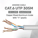 ARIZONE CAT6 CABLE UTP 305 METER GRAY