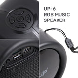 UP Mini Bluetooth 5.0 Wireless Speaker | RGB LED Light Music Player | Built-in Microphone for Handsfree Phone Call | TF Card Slot and 3.5mm Aux