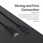 ARIZONE HDMI Extension Cable M/F 30CM BLK