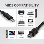 ARIZONE CABLE PRINTER USB 1.5M BLK