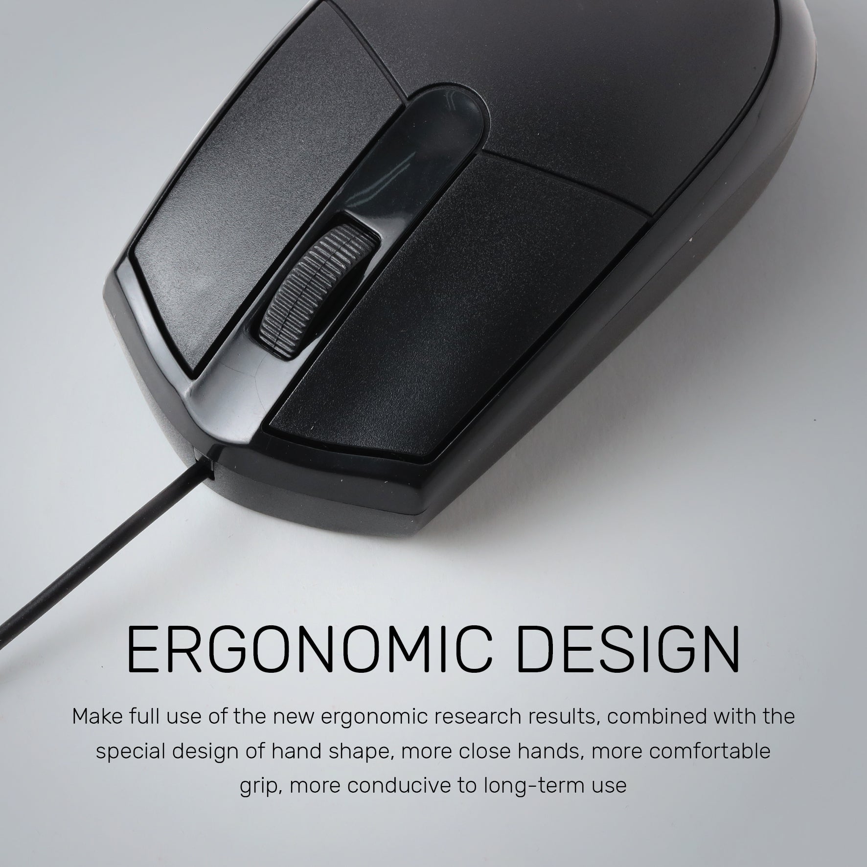 UP M302wired Mouse, Black