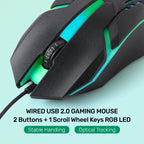 UP M301 Wired Gaming Mouse Wired Mouse Gamer Ergonomic Optical Mice For PC Laptop Games Quality Buttons USB Computer