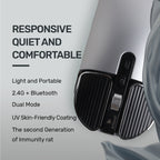 Arizone® Wireless Mouse A103 Bluetooth 2.4G USB Adapter Ultrafast Scrolling Tablet Mouse 4 Adjustable DPI Compatible