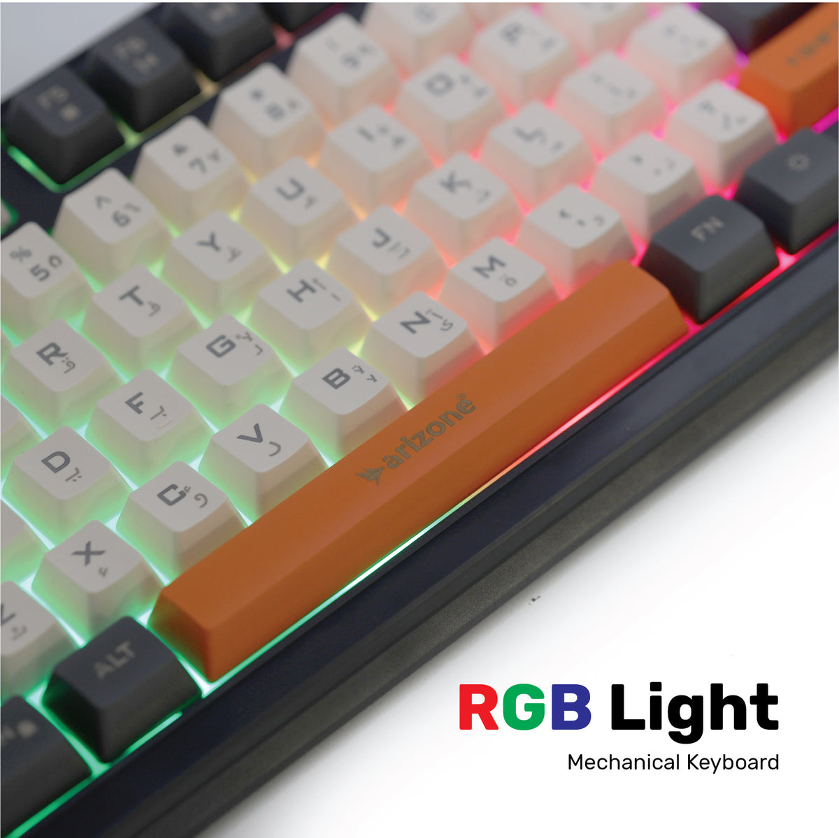 Arizone® Gaming Keyboard,Wired RGB K90 with 94 Keys Independent Volume ...