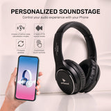 Arizone Wireless Headphone & Headset - Dual Function - Built in Reverb Technology - Black Color - Noise Cancellation - Light Weight - Multi-Device Connectivity