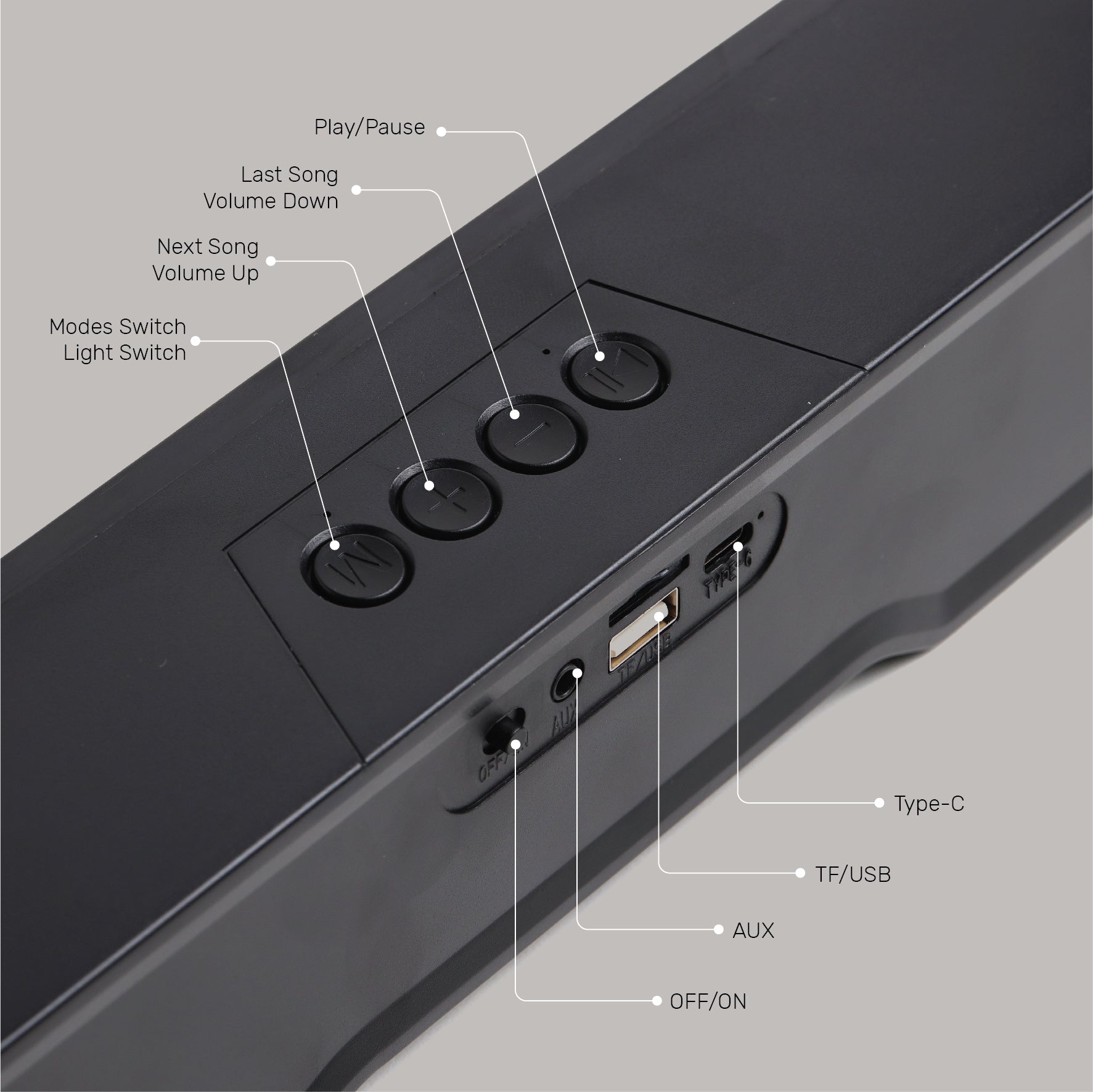 Arizone® Computer Speakers for PC Desktop Monitor, Bluetooth V5.0 PC Sound Bar - Wireless/Wired USB-Powered, Superb Stereo Sound, with Gradient RGB Lighting - Combine/Separate to Customize Your Desk