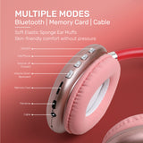 UP P9 Bluetooth Wireless Headset Over-Ear Headphone (Red)