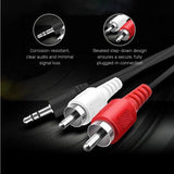 UP CABLE AUDIO 2*1 1.5M BLK