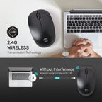 UP M204 Wireless 2.4 GHZ Mouse USB Optical Scroll for PC Laptop Rechargeable Mouse